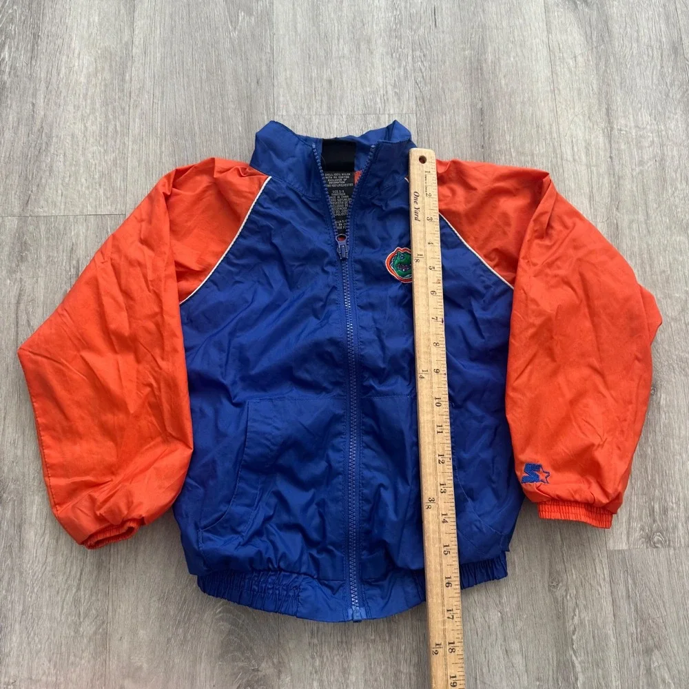 Starter Florida Gators Kids Windbreaker Jacket Blue Orange Full Zip Size 5/6